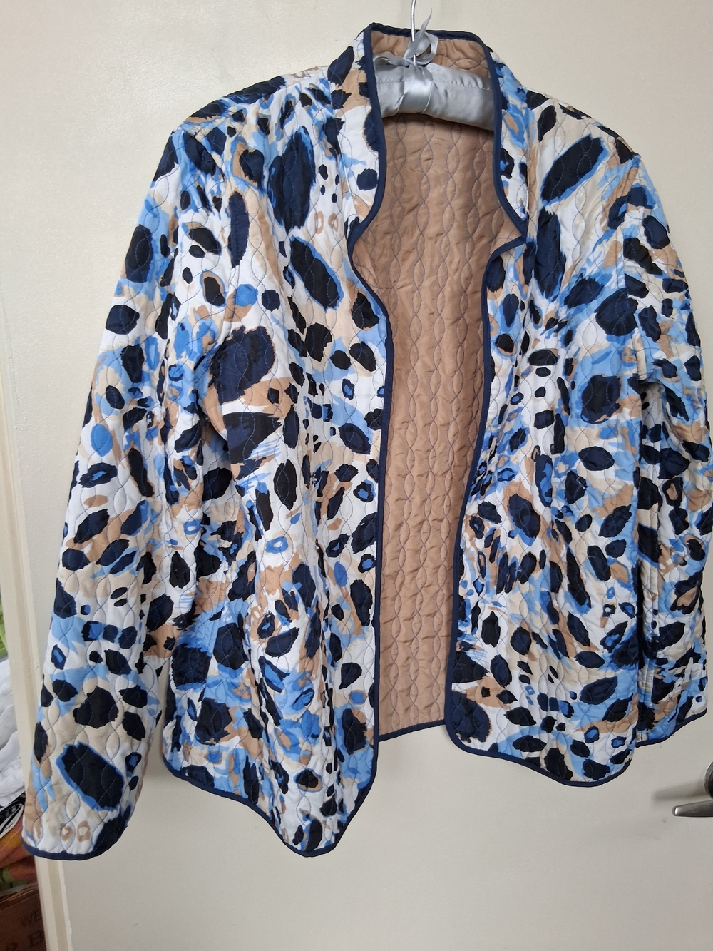 Women's Quilted Jacket in Blue Multi